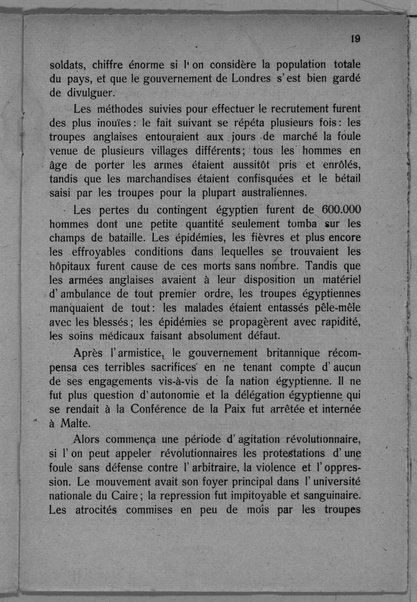 Actes et communiqués du bureau des relations extérieures du 28 novembre 1919 au 1er mai 1920